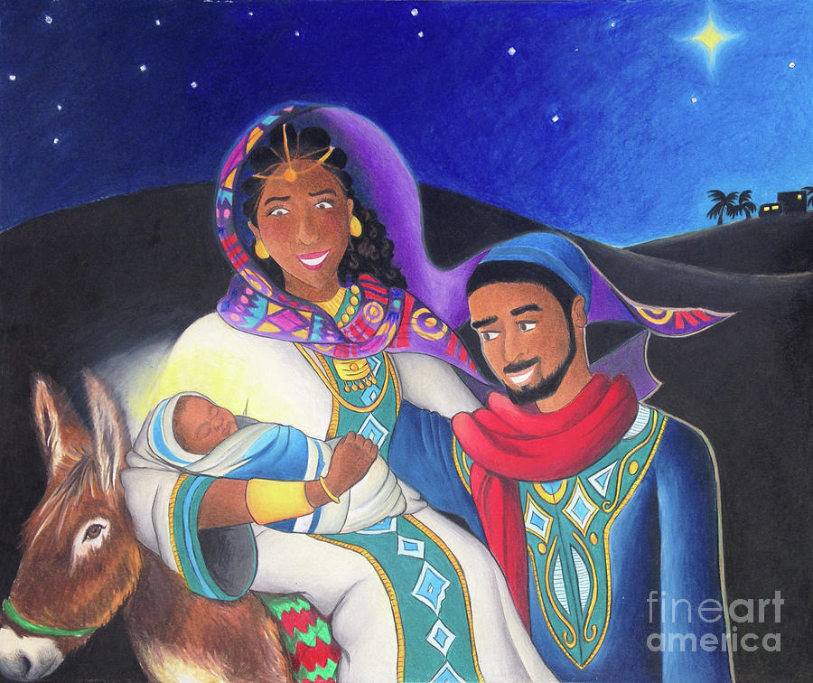 Jesus Christ Drawing - The Holy Family by Alisha Lewis