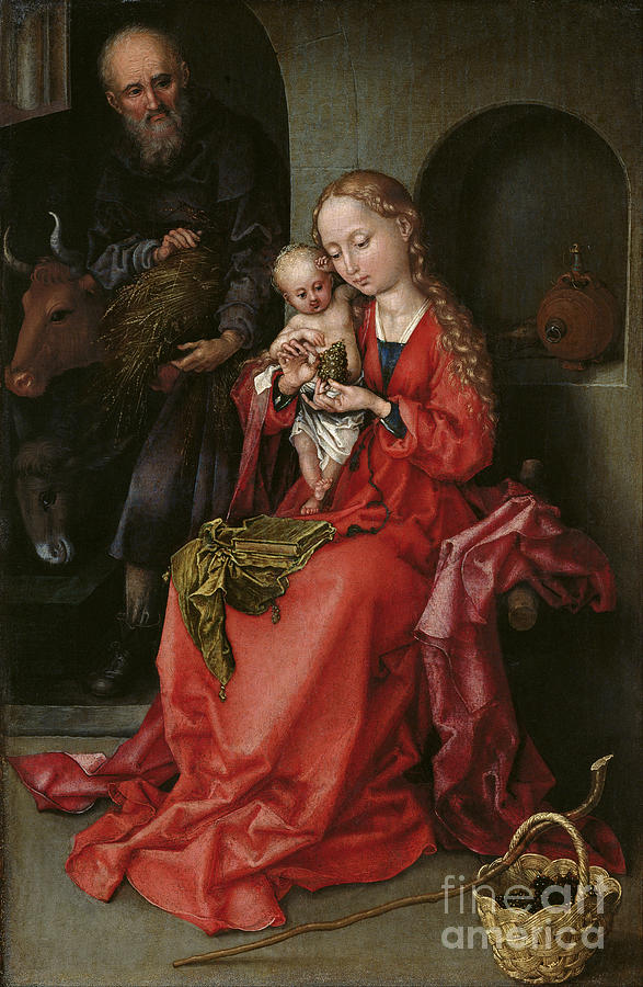 The Holy Family Painting by Celestial Images