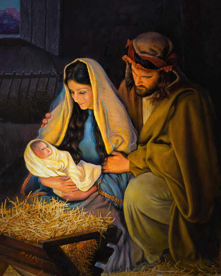 Christmas Painting - The Holy Family by Greg Olsen