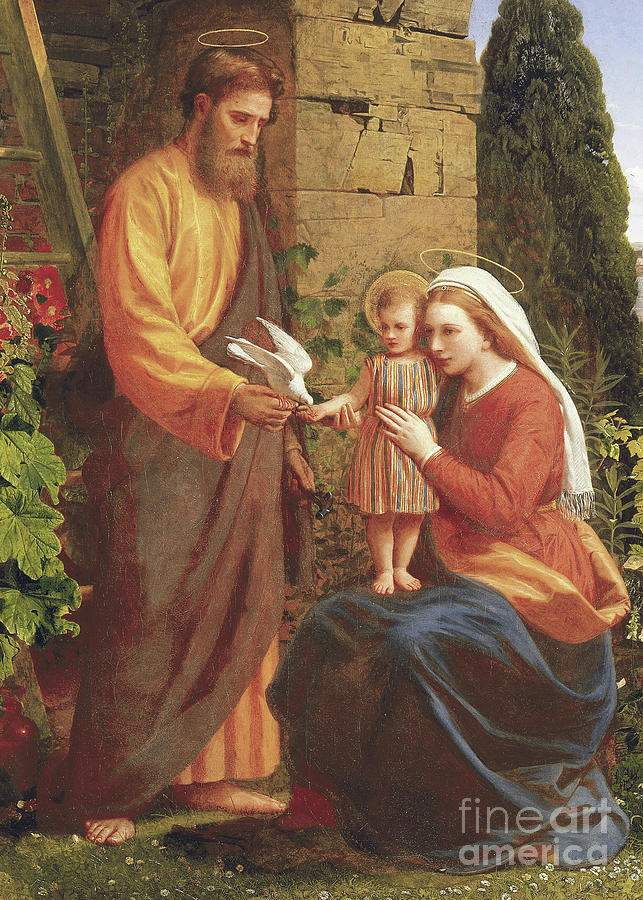 The Holy Family Painting by James Collinson