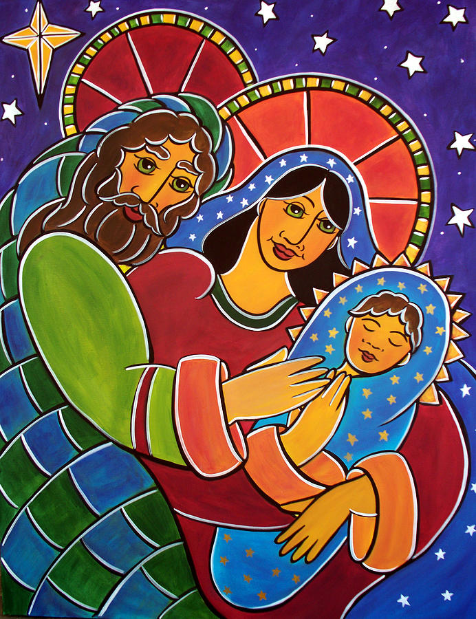 The Holy Family Painting by Jan Oliver-Schultz