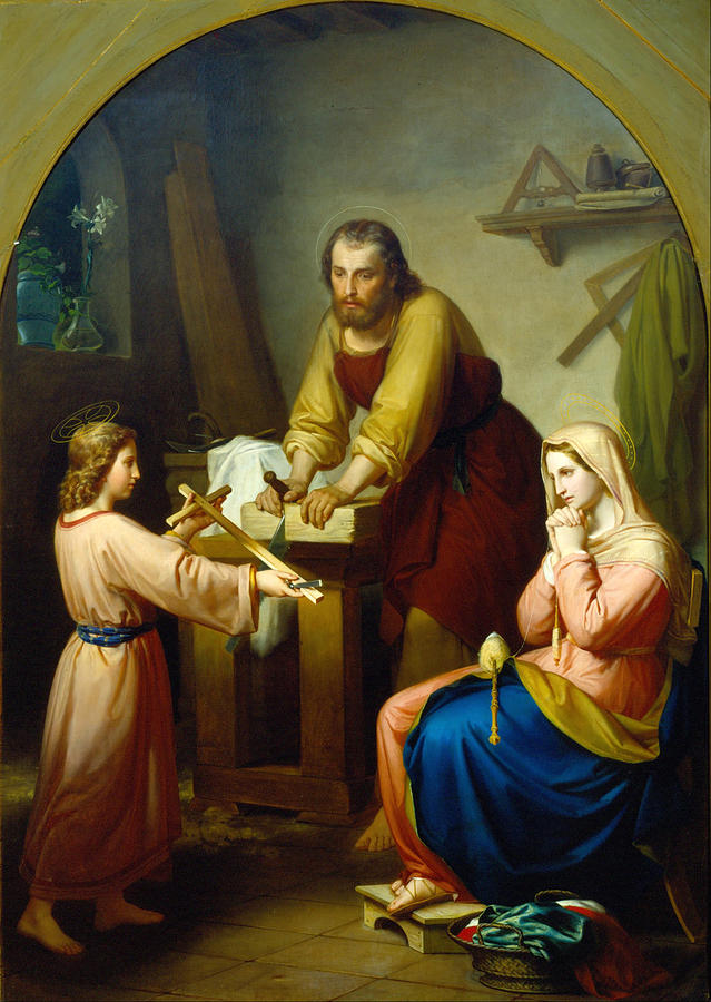 The Holy Family Painting by Rafael Flores