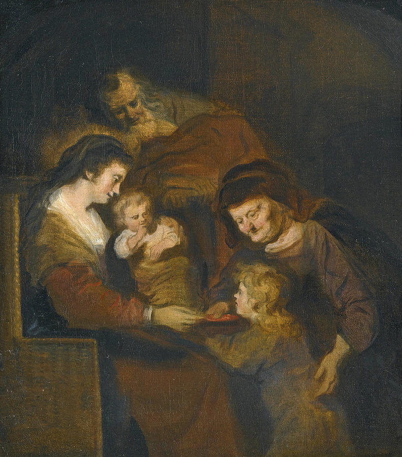 The Holy Family Painting by Salomon Koninck