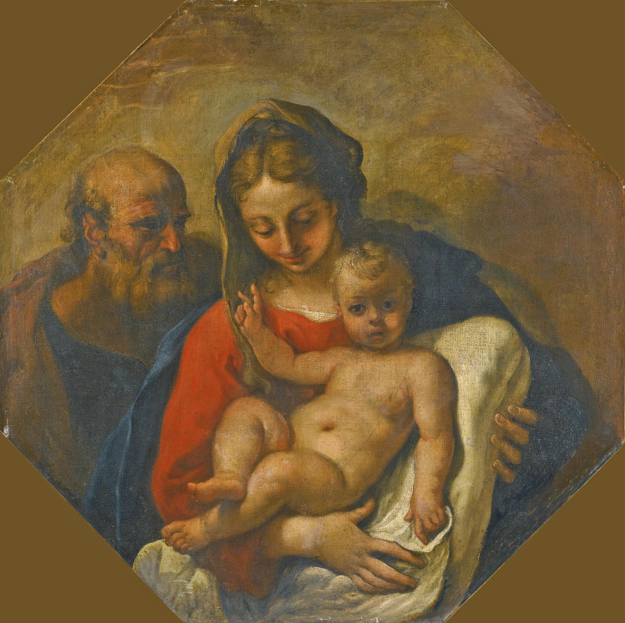 The Holy Family Painting by Sebastiano Ricci