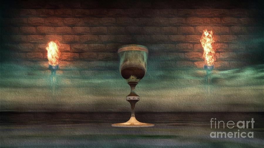 The Holy Grail Painting by Esoterica Art Agency