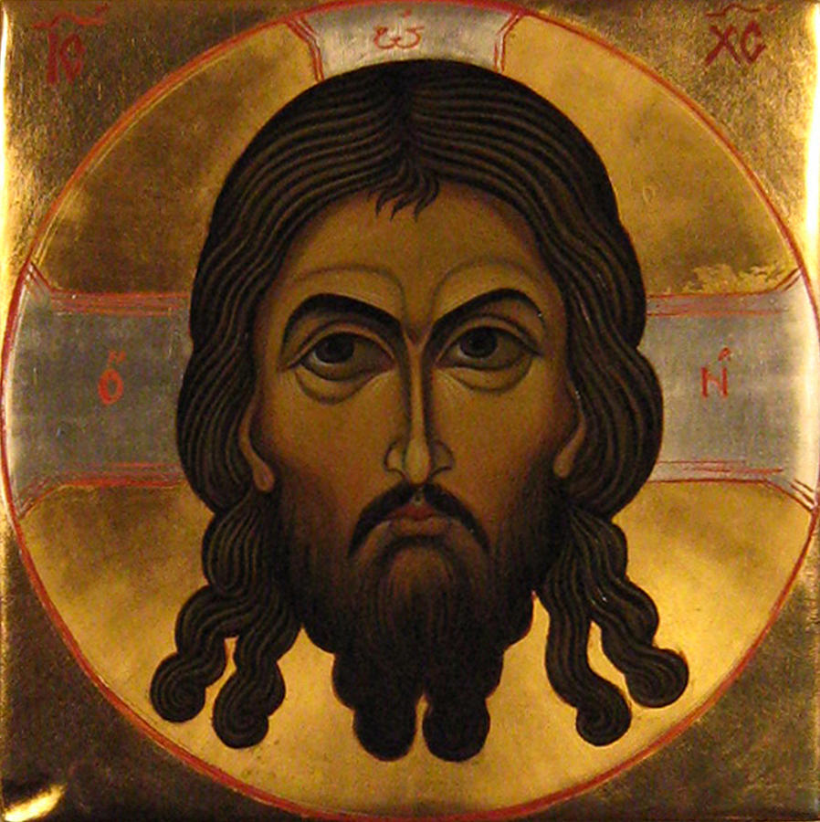 The Holy Mandylion Of Jesus Christ Painting by Marchela Dimitrova