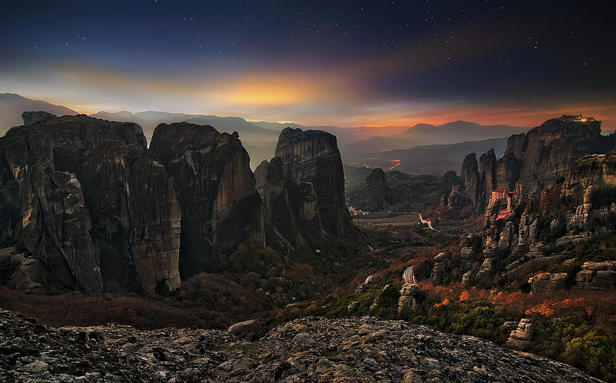 The Holy Rocks By Night Photograph by Chriskaddas