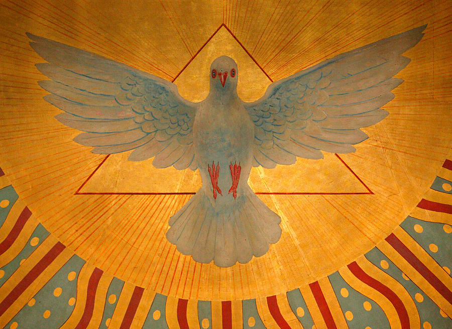 Dove Painting - The Holy Spirit by American School