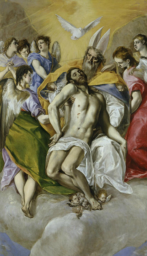 The Holy Tninity Painting by El Greco