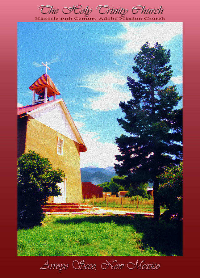 The Holy Trinity Church - Arroyo Seco, New Mexico Photograph by Robert J Sadler