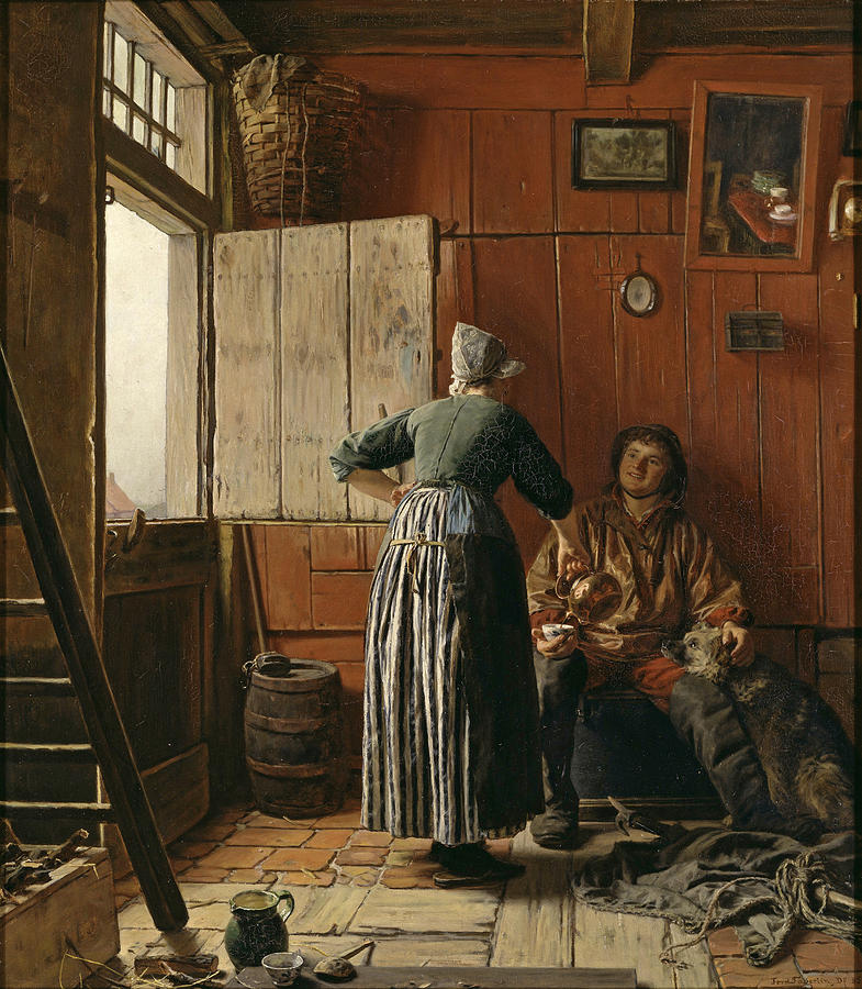The Home-Coming Painting by Ferdinand Fagerlin