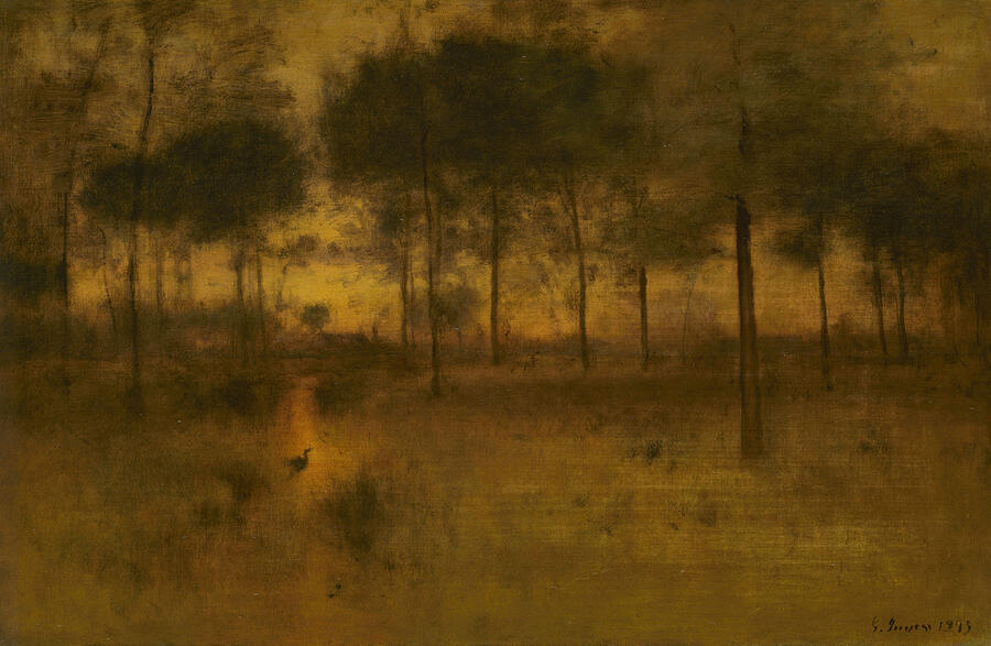 The Home of the Heron, from 1893 Painting by George Inness