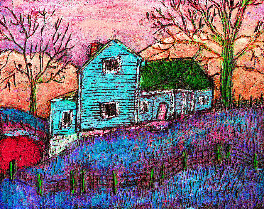The Homestead I Painting by Wayne Potrafka