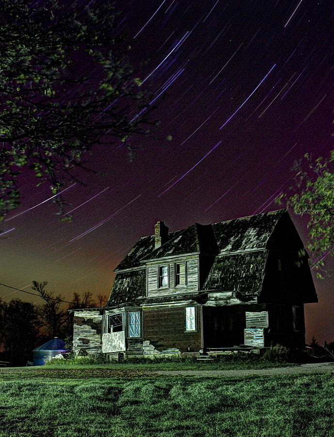 The Homestead under stars Photograph by David Matthews