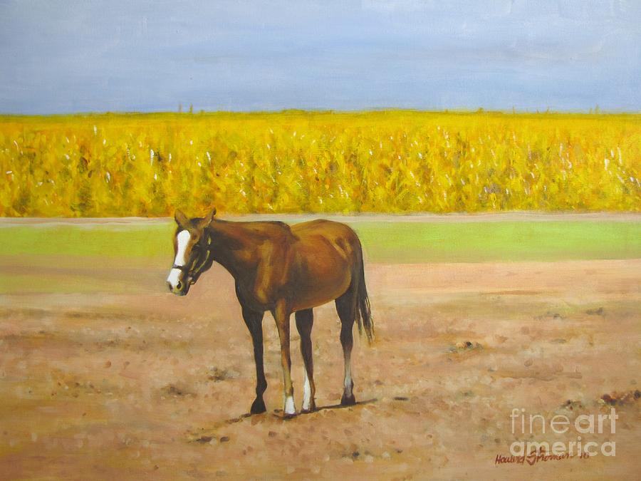 Landscape Painting - The Horse by Howard Stroman