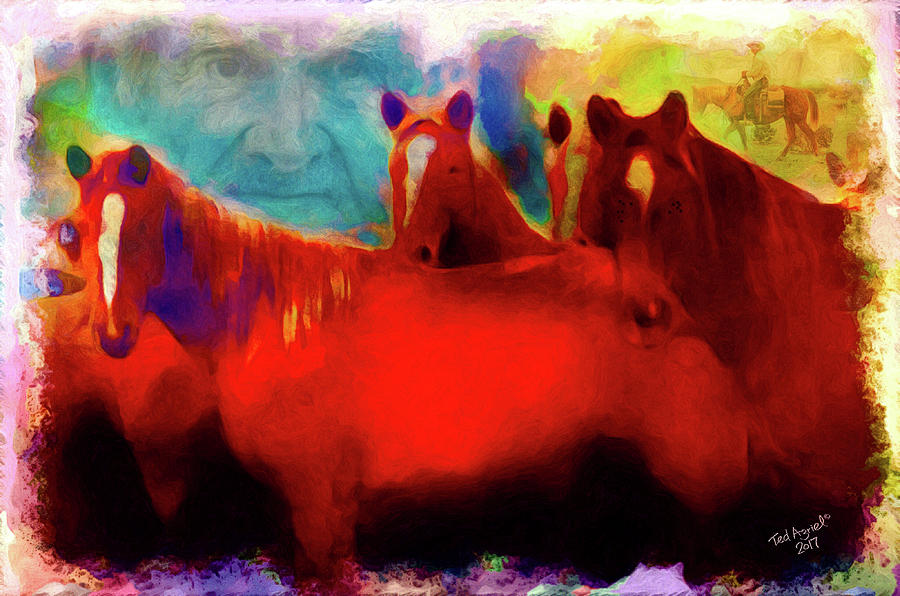 The Horse Whisperer Digital Art by Ted Azriel