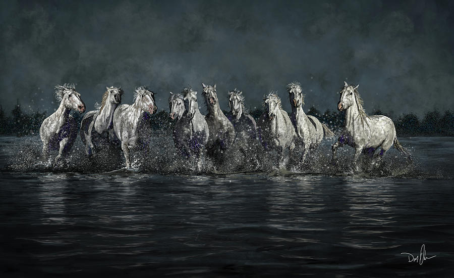 The Horses Of Camargue by Don Olea The Horses Of Camargue by Don Olea