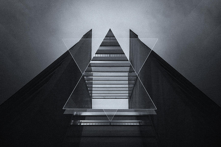 The Hotel Experimental Futuristic Architecture Photo Art In Modern Black And White Photograph