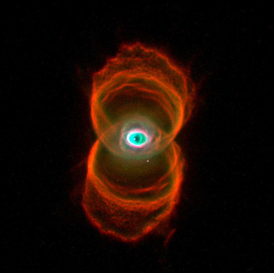 Space Painting - The Hourglass Nebula  by Hubble Space Telescope