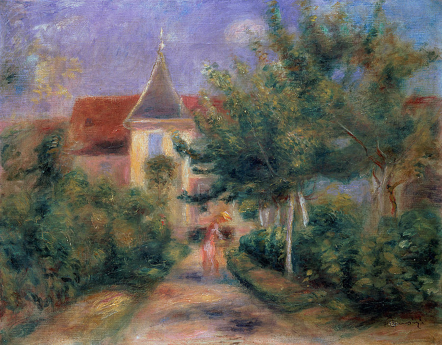 Pierre Auguste Renoir Painting - Renoirs house at Essoyes by Pierre Auguste Renoir