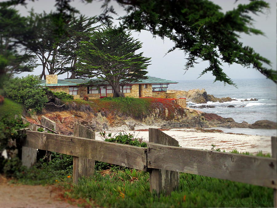 The House On The Point At Carmel Beach Photograph by Joyce Dickens
