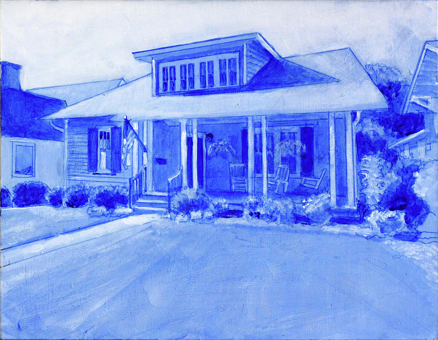 The House on Trinity Painting by David Zimmerman