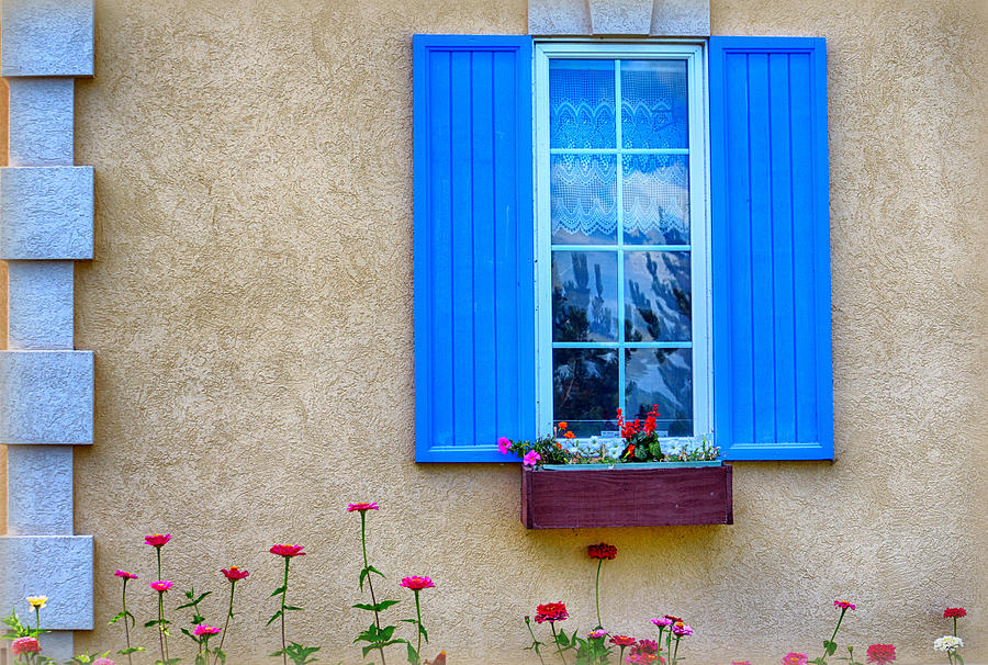The House with the Blue Shutter Photograph by AJ Schibig