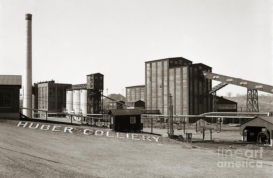 The Huber Colliery Ashley Pennsylvania 1953 Photograph