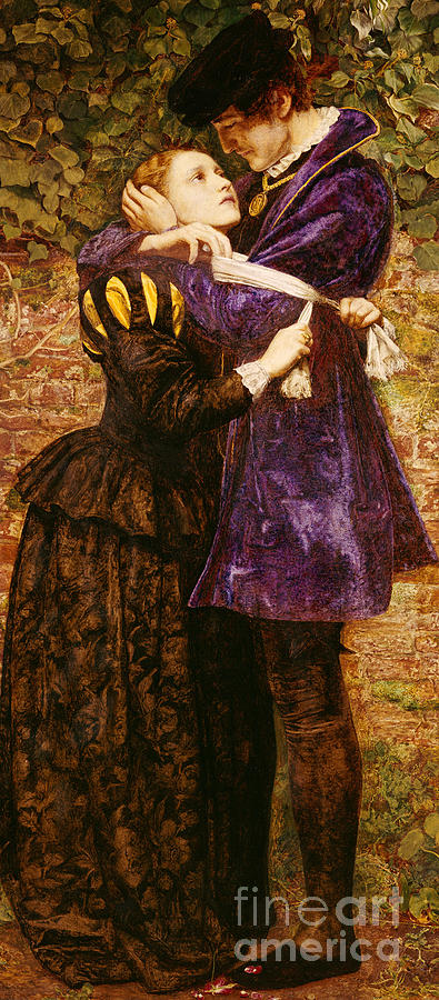 The Huguenot, 1852 Painting by John Everett Millais