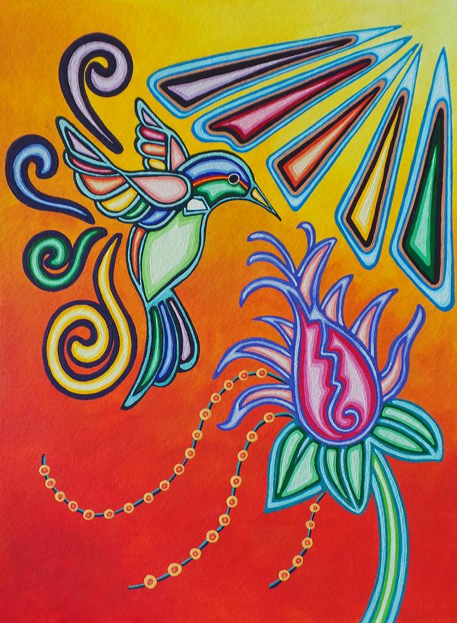 The Hummingbird Painting by Sonia Stiplosek