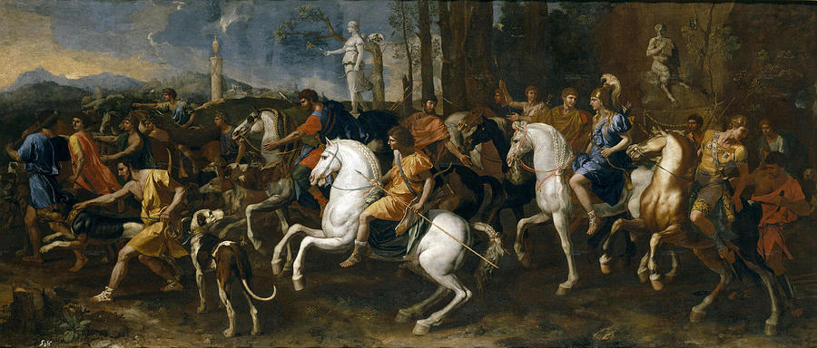 The Hunt of Meleager Painting by Nicolas Poussin