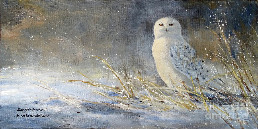 Winter Painting - The Hunter by Valentin Katrandzhiev