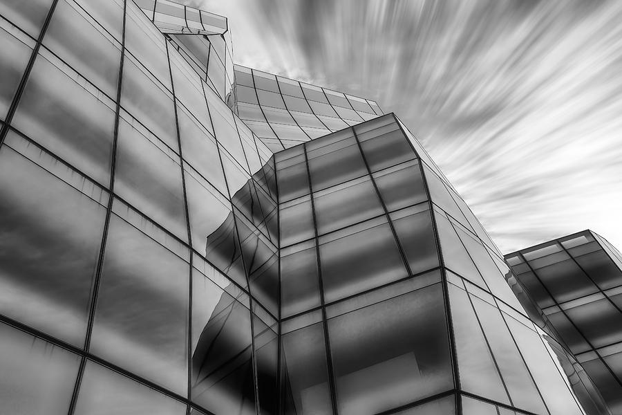 The IAC Building BW Photograph by Susan Candelario