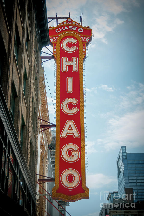 The Iconic Chicago Theater Sign Photograph by David Levin
