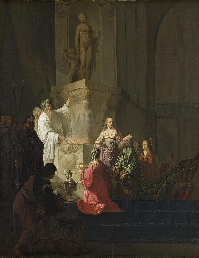 The Idolatry of King Solomon Painting by Willem de Poorter