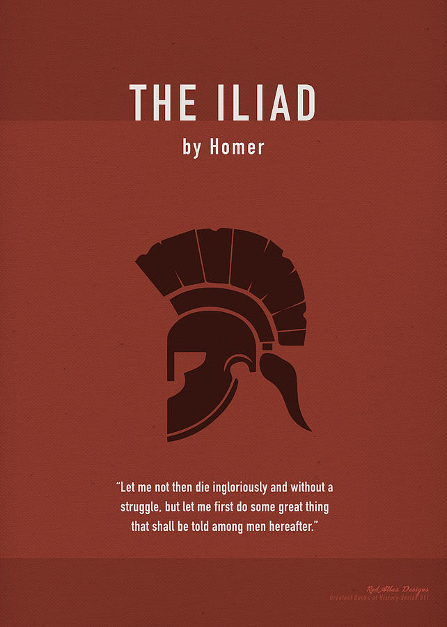 Winslow Homer Mixed Media - The Iliad by Homer Greatest Books Ever Series 011 by Design Turnpike