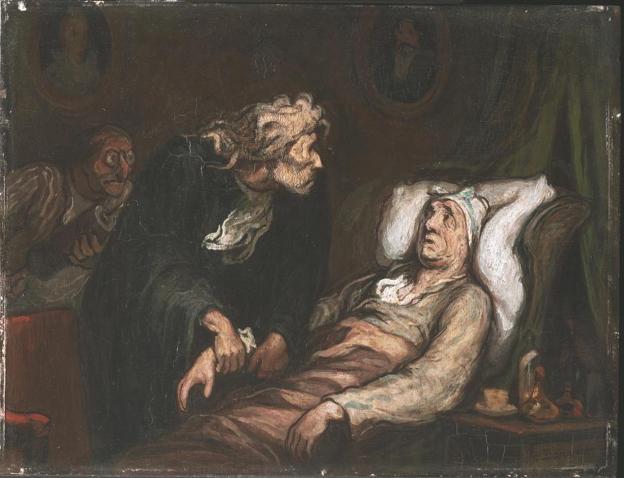 Honore Daumier Painting - The Imaginary Invalid  by Celestial Images