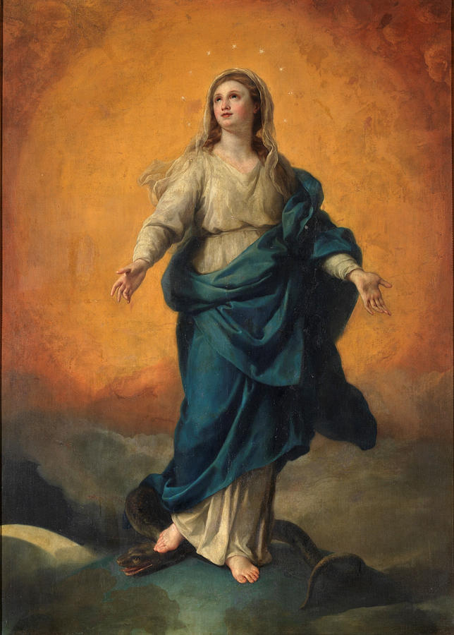 The Immaculate Conception Painting by Attributed to Anton Raphael Mengs