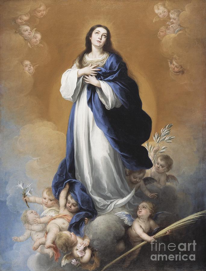 Madonna Painting - The Immaculate Conception  by Bartolome Esteban Murillo