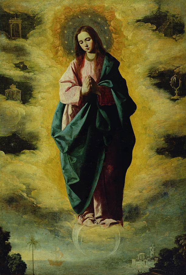 Madonna Painting - The Immaculate Conception by Francisco de Zurbaran