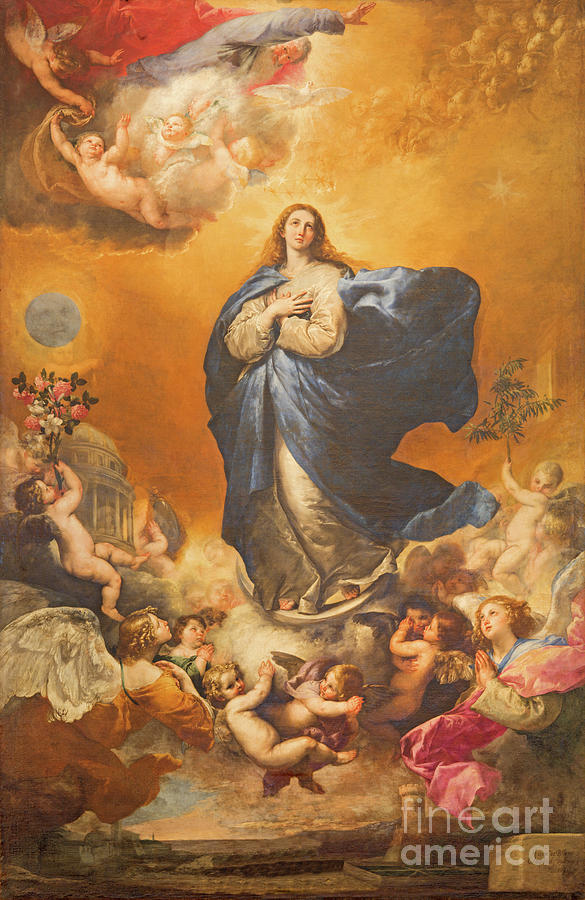 The Immaculate conception of Virgin Mary painting by Jose de Ribera  Photograph by Jozef Sedmak