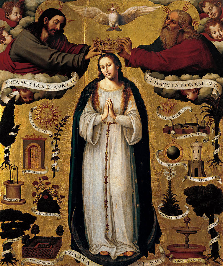 The Immaculate Conception Painting by Vicente Juan Masip