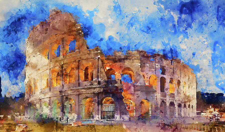 The Imperial Fora, Rome - 11 Painting by AM FineArtPrints