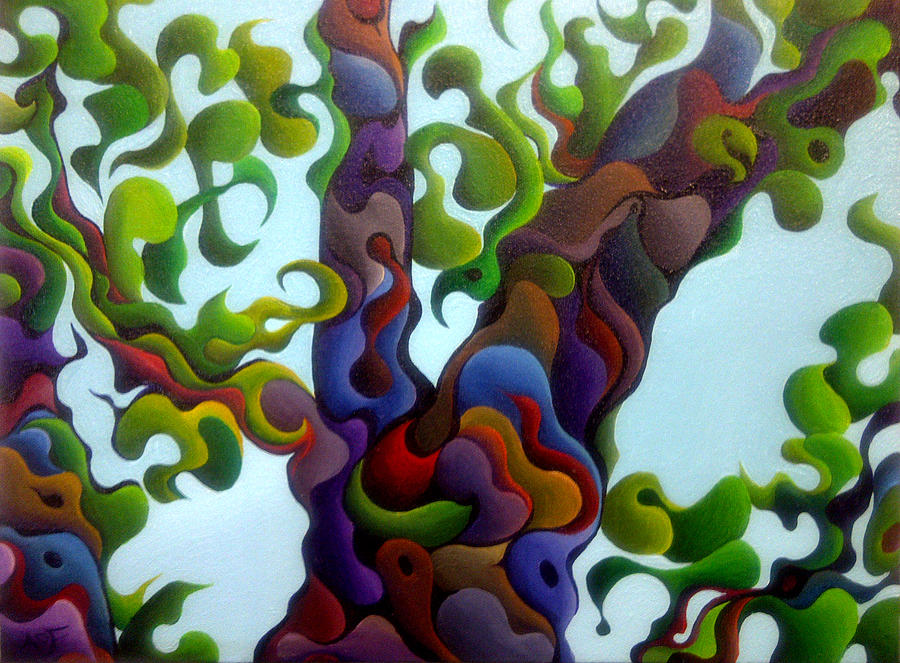 The In-be-Treen Green Painting by Amy Ferrari