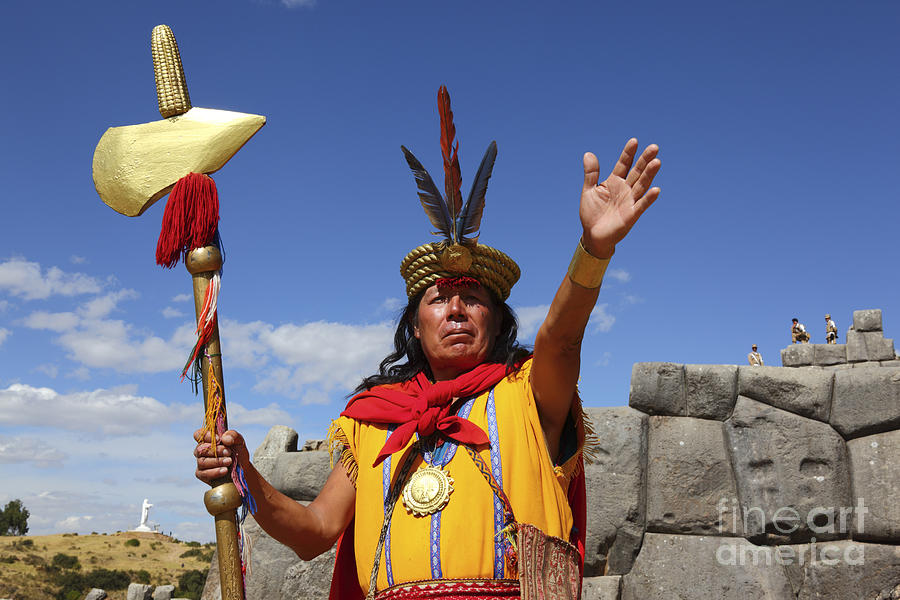 The Inca King Sacsayhuaman Peru Photograph by James Brunker | Pixels