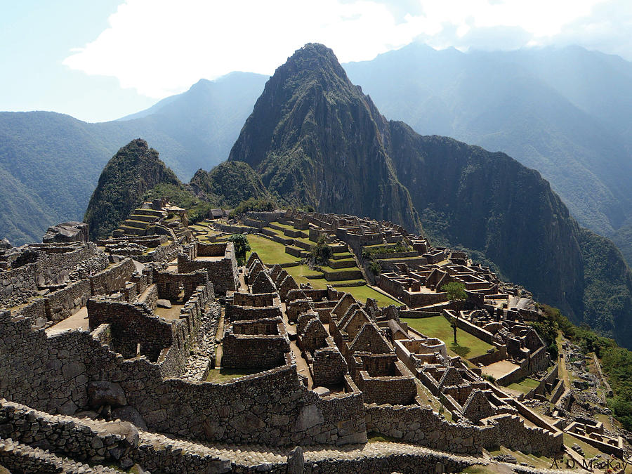 The Inca Ruins of Machu Picchu Photograph by Celtic Artist Angela Dawn MacKay