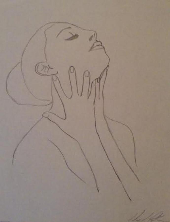 Humans Drawing - The Incomplete Beauty by Sheila Renee Parker Humans Drawing - The Incomplete Beauty by Sheila Renee Parker