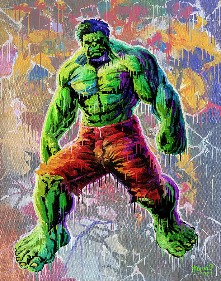 The Incredible Hulk Painting by Anthony Mwangi