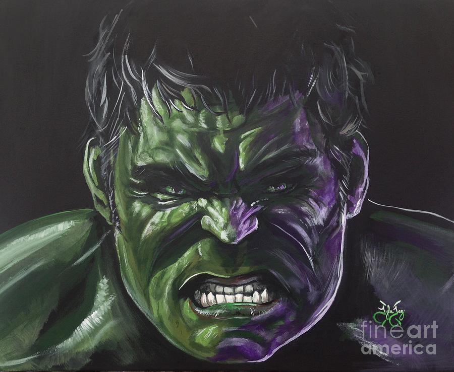 The Incredible Hulk Painting by Tyler Haddox