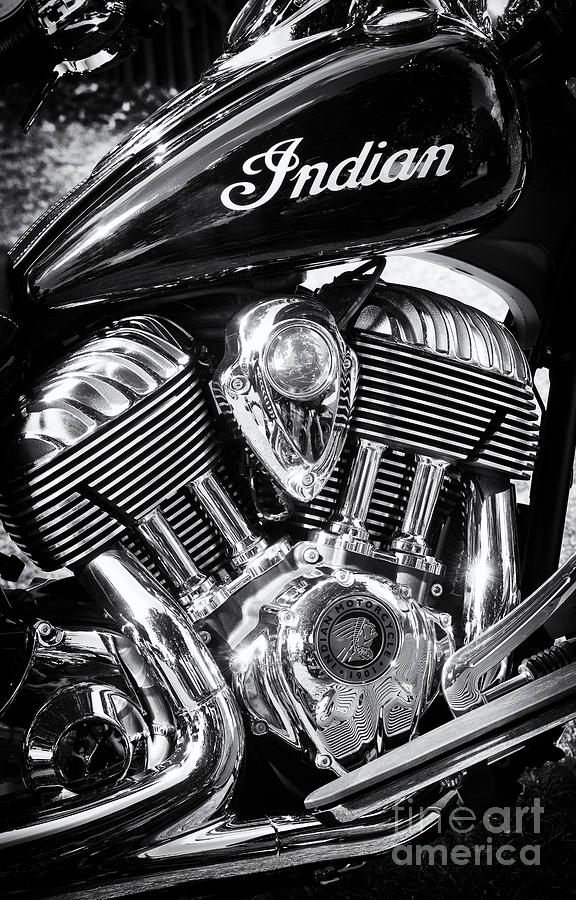 Motorcycle Photograph - The Indian Chief Motorcycle by Tim Gainey